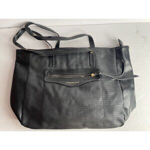 London Fog Black‎ Shoulder Bag, Black Leather Bag